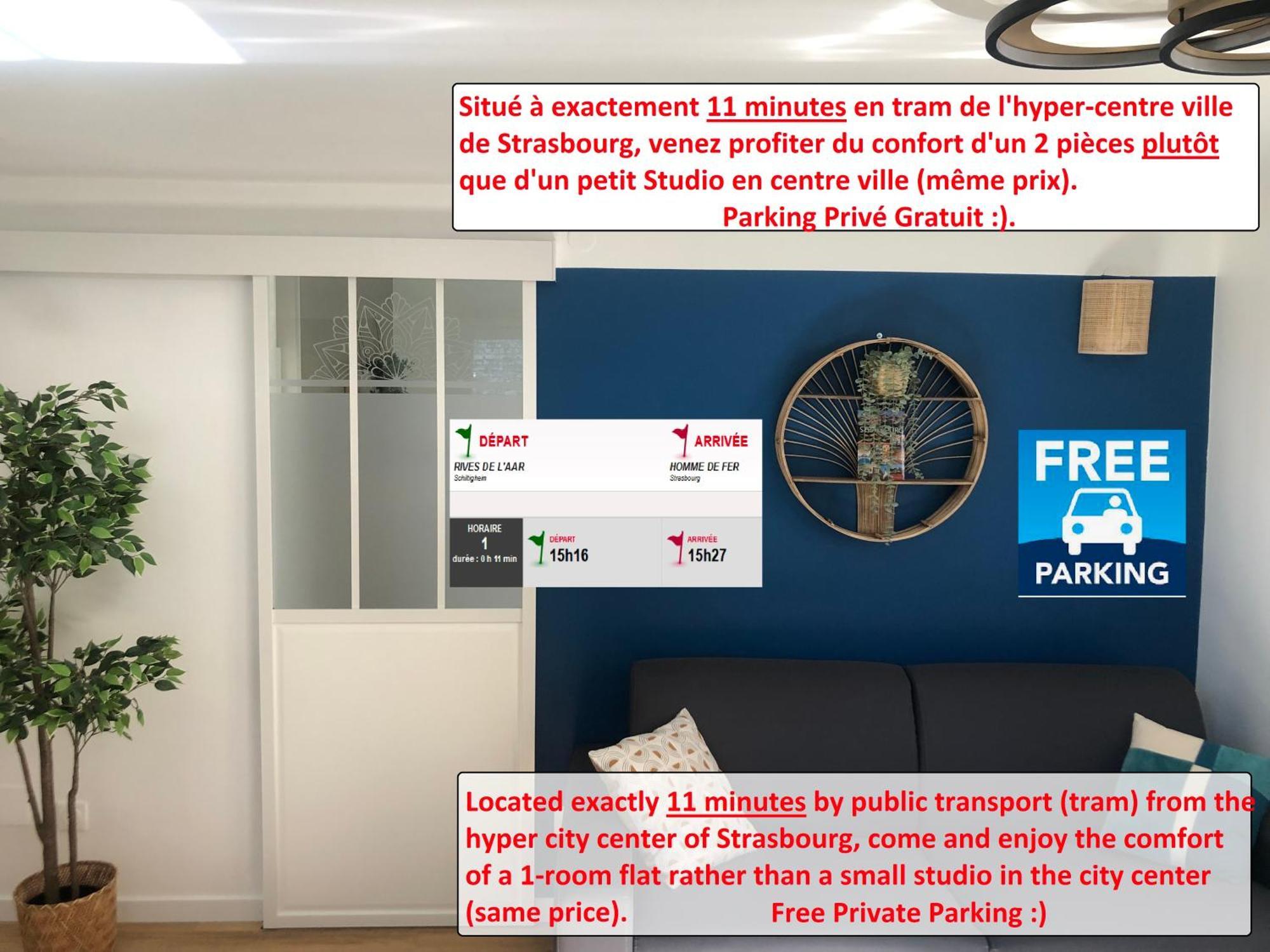T2 - Tram Direct Strasbourg Centre Ville En 11 Min - Parking Gratuit 쉴티그하임 외부 사진